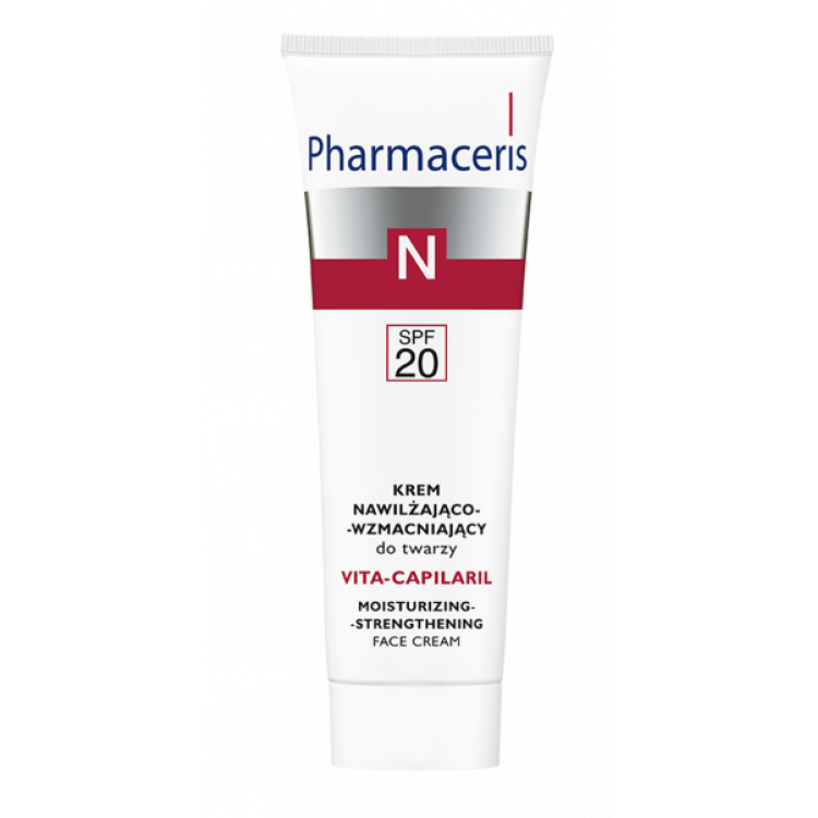 PHARMACERIS N  krem nawilzajaco-wzmacniajacy SPF 20 do twarzy VITA-CAPILARIL, 50ml l EXP: 11.2024