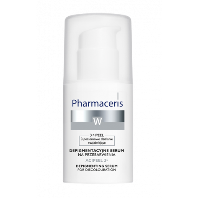 PHARMACERIS W  Depigmentacyjne serum na przebarwienia na noc ACIPEEL 3x, 30ml