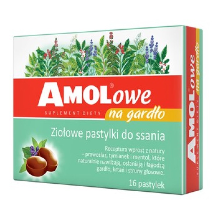 Amolowe pastylki na gardlo 16szt,56g