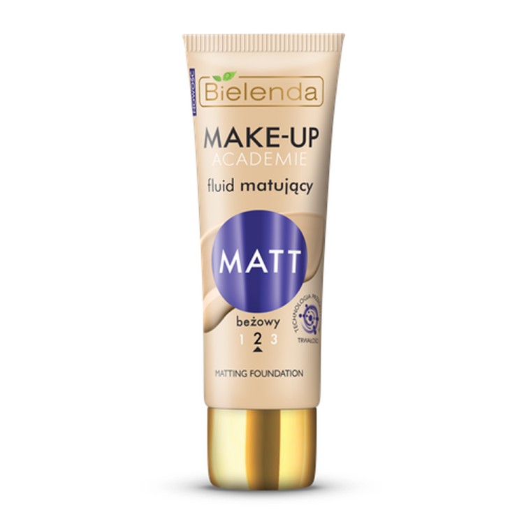 Bielenda MAKE-UP ACADEMIE Fluid matujący MATT, 2-BEŻOWY, 30ml