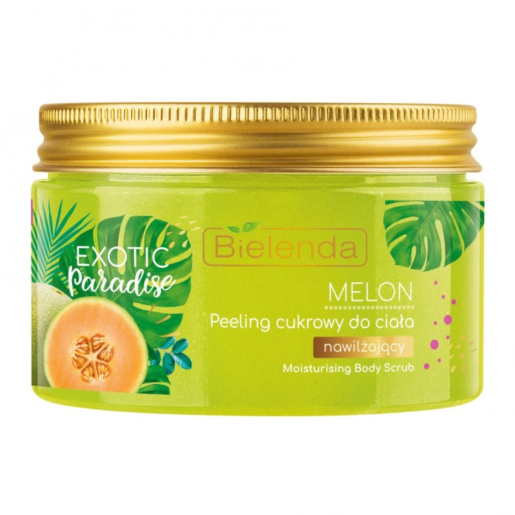 EXOTIC PARADISE Peeling cukrowy do ciała, nawilżający, MELON, 350g