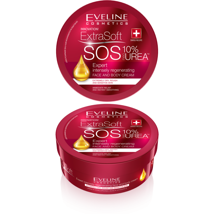 Eveline Extra Soft Sos Specjalistyczny Regenerujący Krem do Twarzy i Ciała 175ml