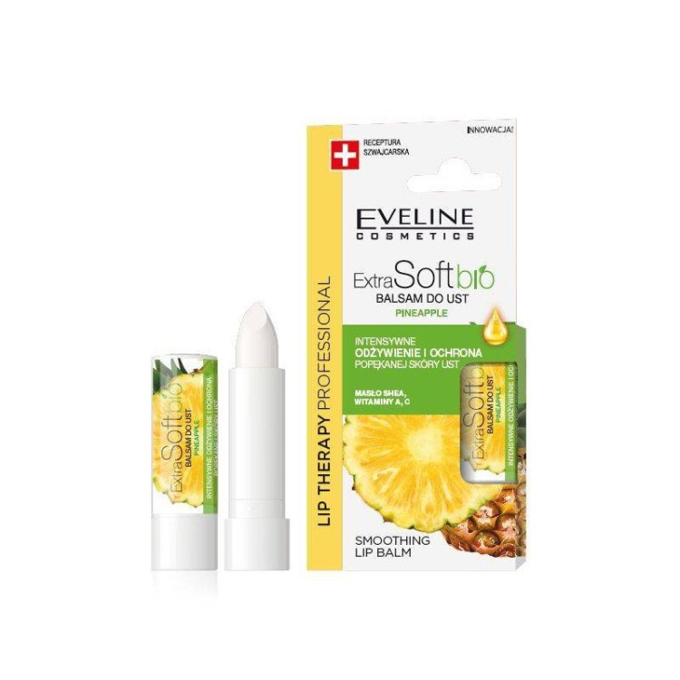 Eveline Lip Therapy Professional Ożdywczy Balsam Ochronny do Ust z Ananasem 4g