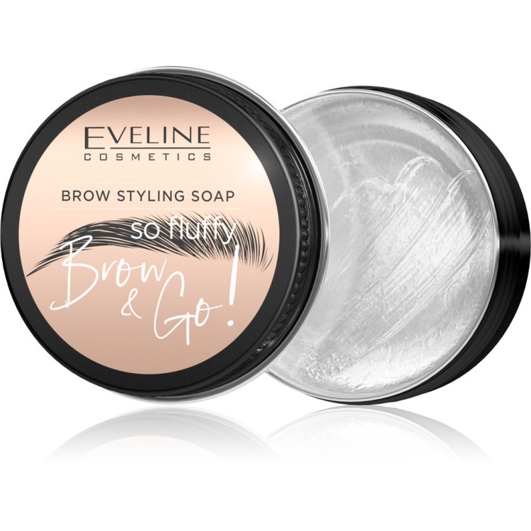 Eveline Brow & Go Żelowe Mydło do Stylizacji Brwi Naturalny Efekt Vegan 25g