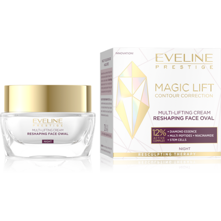 Eveline Magic Lift Multi-Liftingujacy Krem Modelujacy Owal Twarzy na Noc 50ml