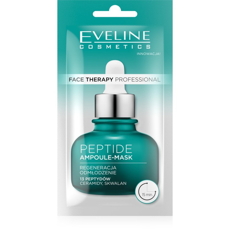 Eveline Face Therapy Professional Ampoule-Mask Peptide Regeneracyjna Maska w Kremie dla Skóry Szarej i Zmęczonej 8ml