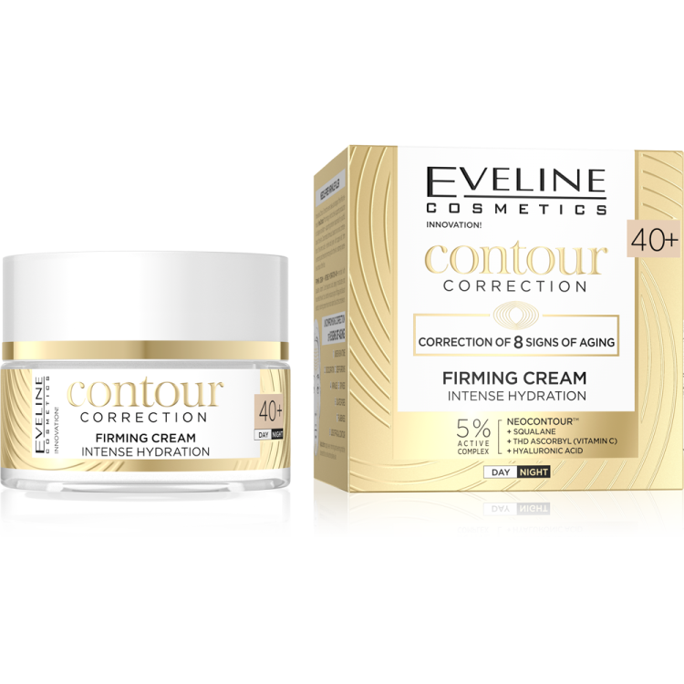 Eveline Contour Correction Intensywnie Nawilżający Krem Ujędrniający 40+ 50ml