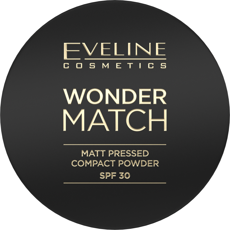 Eveline Wonder Match Matowy Puder Prasowany z Filtrem Ochronnym SPF30 Nr 01 Light Beige 8g