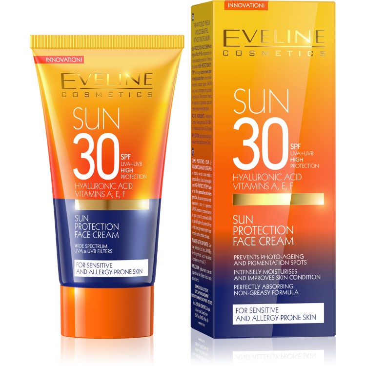 Eveline Sun Protection Krem do Twarzy z Filtrem SPF30 50ml