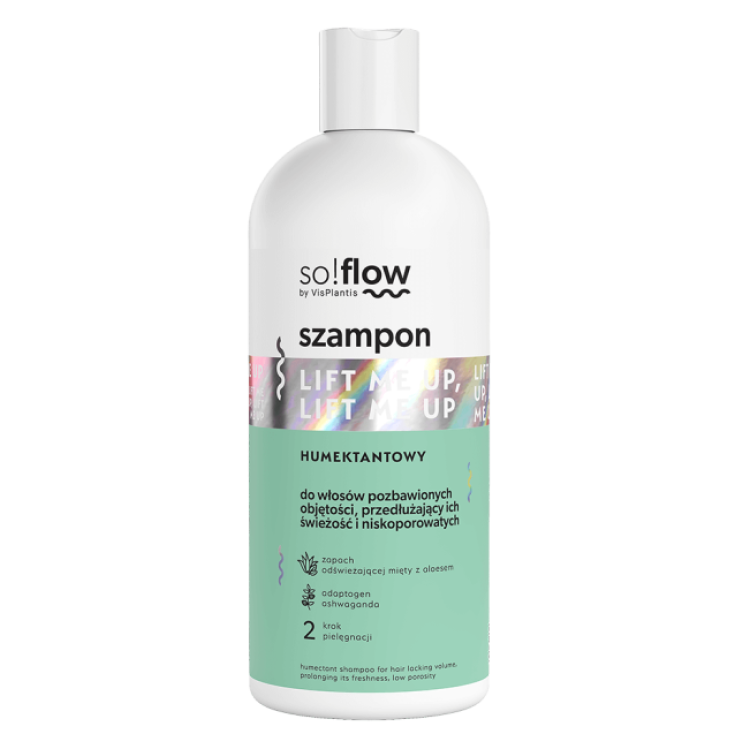 So!Flow by Vis Plantis Humektantowy Szampon do Włosów Pozbawionych Objętości 300ml