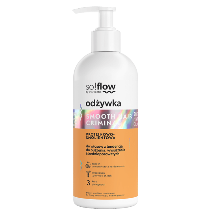 So!Flow by Vis Plantis Odżywka Proteinowo-Emolientowa do Włosów z Tendencją do Puszenia 300ml