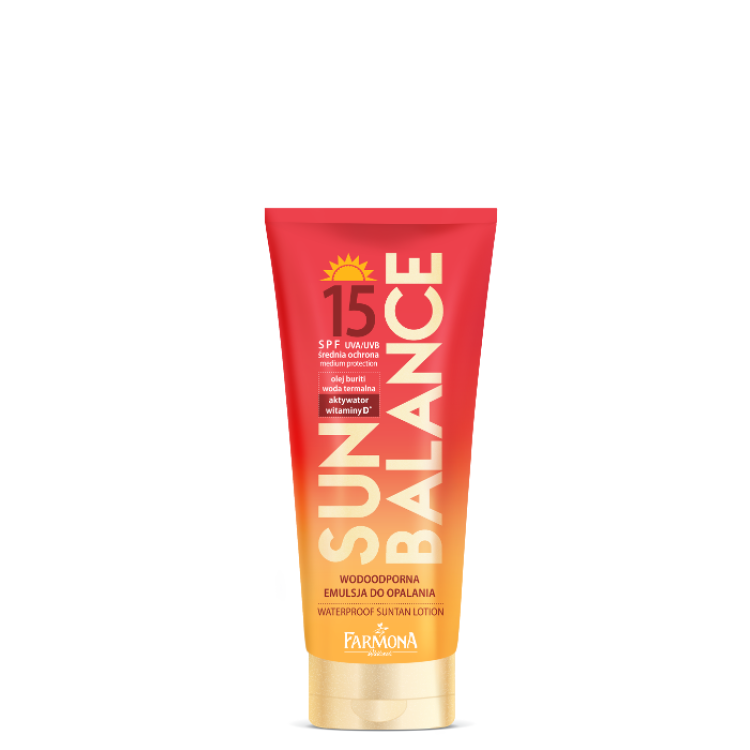 FARMONA SUN BALANCE Wodoodporna emulsja do opalania SPF15, 150ml