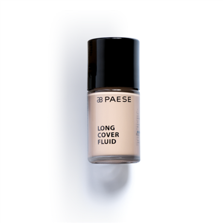 PAESE Podkład Long Cover Fluid- 01 JASNY BEZ, 30 ml