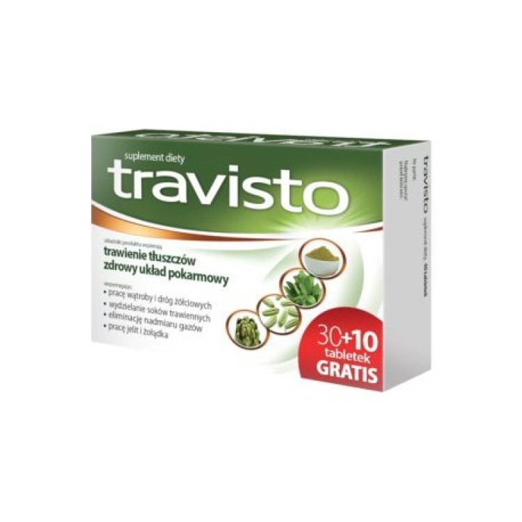 Aflofarm Travisto 40 tabletek (30 + 10 gratis)