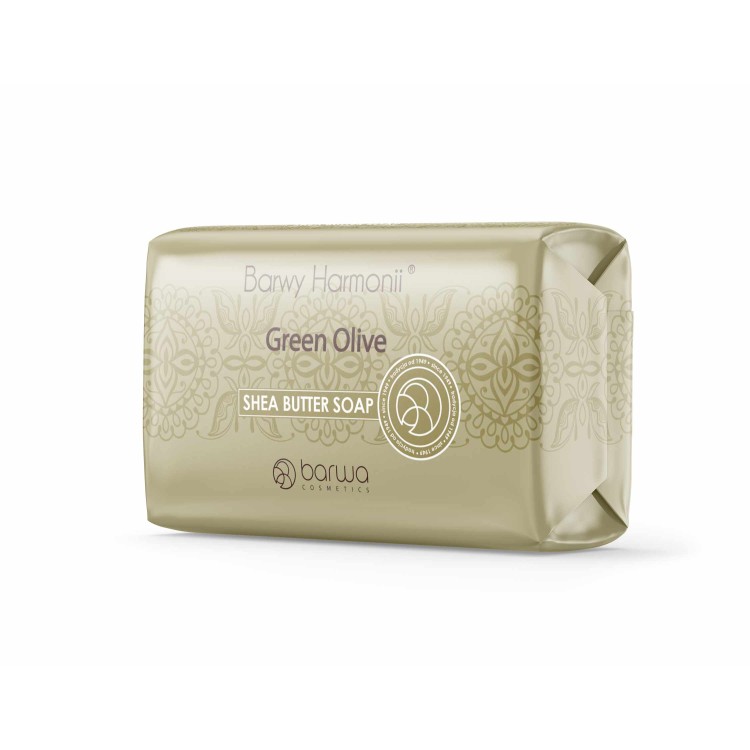 BARWY HARMONII Mydło z masłem shea GREEN OLIVE 190g