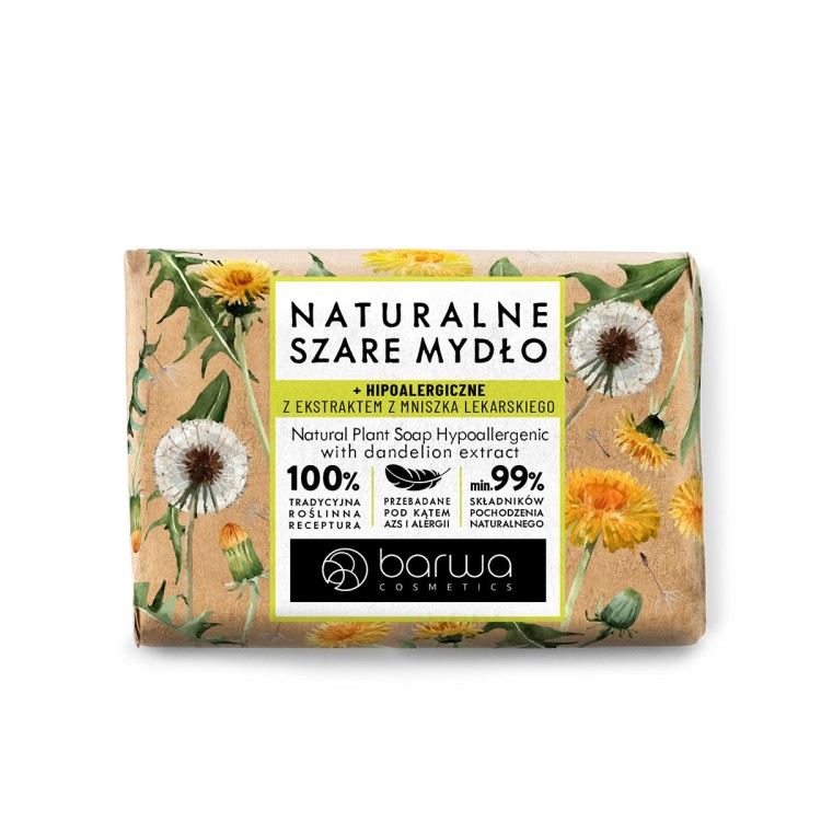 Barwa NATURALNE SZARE MYDŁO Z EKSTRAKTEM Z MNISZKA LEKARSKIEGO 90 G