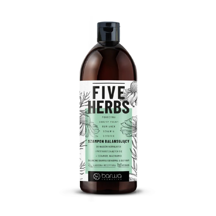 BARWA FIVE HERBS SZAMPON BALANSUJĄCY 480ML