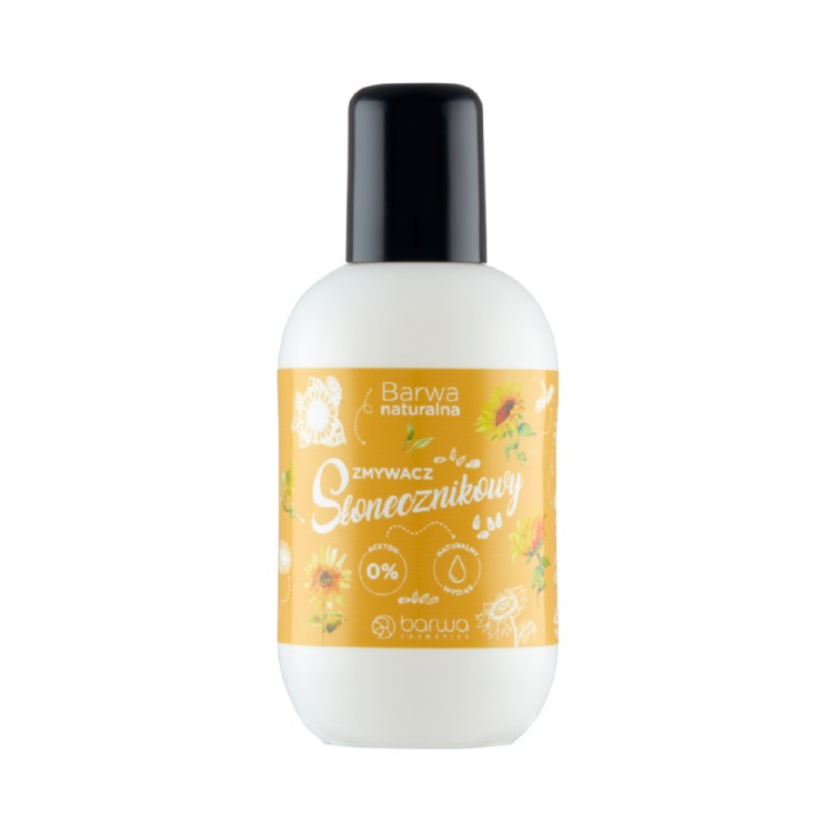 BARWA NATURALNA NATURALNY ZMYWACZ DO PAZNOKCI SŁONECZNIK 100ml