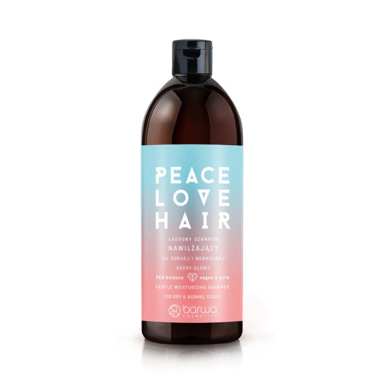 BARWA PEACE LOVE HAIR ŁAGODNY SZAMPON NAWILŻAJĄCY DO SUCHEJ I NORMALNEJ SKÓRY GŁOWY 480ML