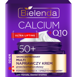 BIELENDA CALCIUM + Q10 SKONCENTROWANY MULTI NAPRAWCZY KREM PRZECIWZMARSZCZKOWY NA DZIEŃ 50+, 50ML