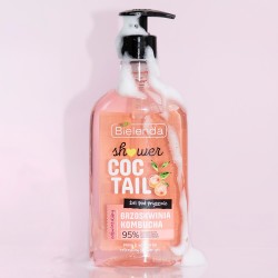 BIELENDA SHOWER COCTAIL Odświeżający żel pod prysznic BRZOSKWINIA + KOMBUCHA 400ml