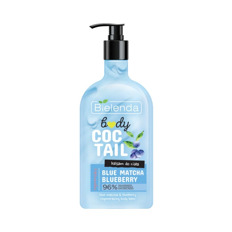 BIELENDA BODY COCTAIL  Regenerujący balsam do ciała BLUE MATCHA + BLUEBERRY 400ml