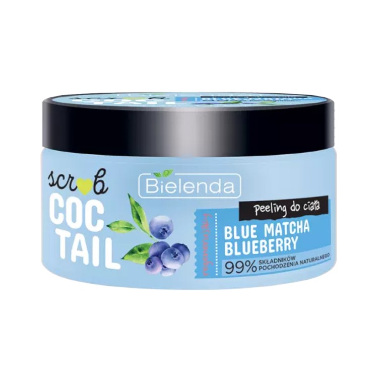 Bielenda Coctail Scrub regenerujący  peeling do ciała Blue Matcha - Blueberry 350 g