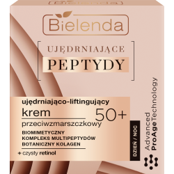 BIELENDA UJĘDRNIAJĄCE PEPTYDY UJĘDRNIAJĄCO - LIFTINGUJĄCY KREM PRZECIWZMARSZCZKOWY 50+ DZIEŃ/NOC 50ML