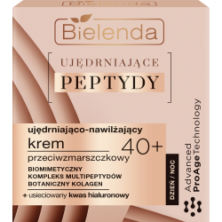 BIELENDA UJĘDRNIAJĄCE PEPTYDY UJĘDRNIAJĄCO-NAWILŻAJĄCY KREM PRZECIWZMARSZCZKOWY 40+ DZIEŃ/NOC 50ML