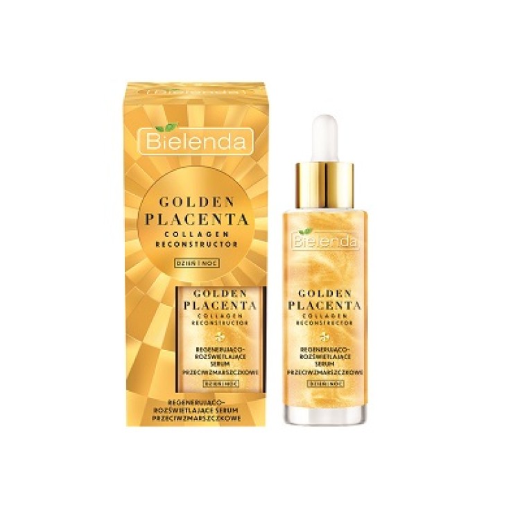 BIELENDA GOLDEN PLACENTA COLLAGEN RECONSTUCTOR Regenerująco-rozświetlające serum przeciwzmarszczkowe 30ml