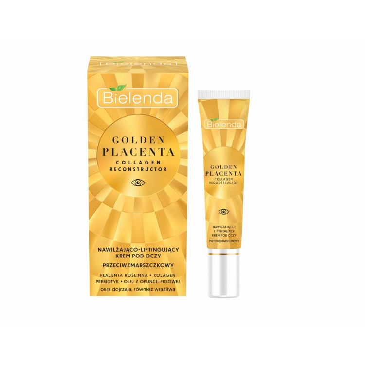 BIELENDA GOLDEN PLACENTA COLLAGEN RECONSTUCTOR Nawilżająco-liftingujący krem pod oczy 15ml