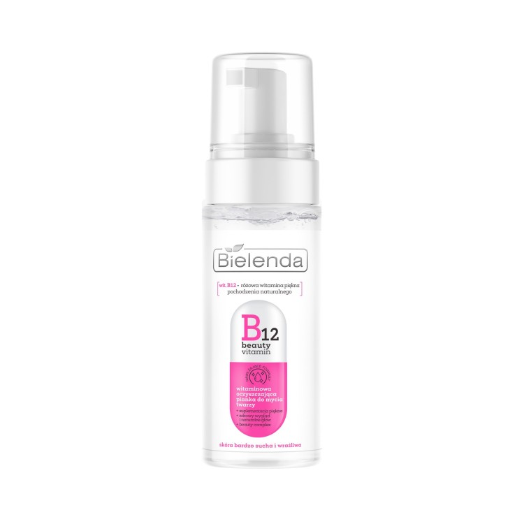 BIELENDA B12 BEUTY VITAMIN  Witaminowa oczyszczająca pianka do mycia twarzy 150ml