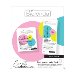 BIELENDA BEAUTY MOLECULES ZESTAW KREM NAWILŻAJĄCY I SERUM SHOT ELEKTROLITOWE