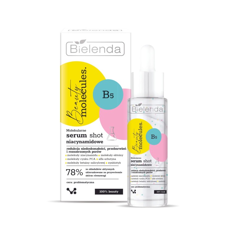 BIELENDA BEAUTY MOLECULES serum shot niacynamidowe  30ml