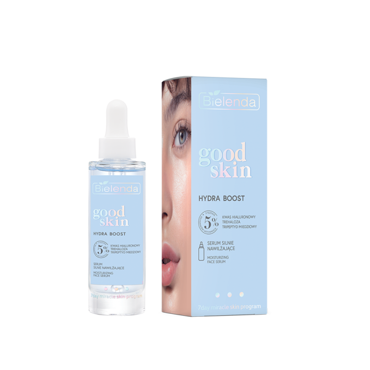 BIELENDA GOOD SKIN Serum z silnie nawilżającym kwasem hialuronowym z triepeptydem trehalozy 30ml EXP: 11.2024