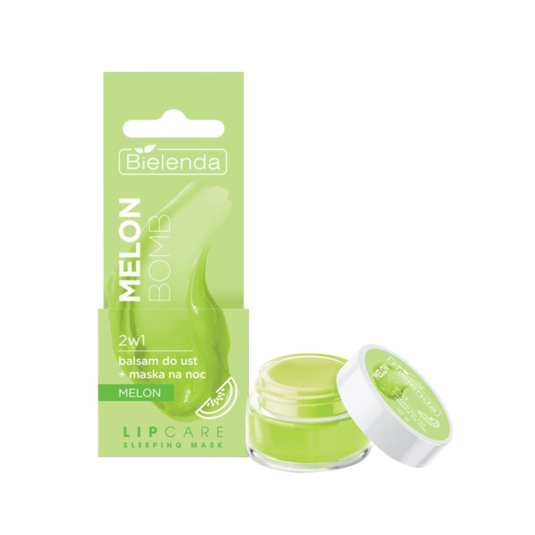 BIELENDA LIP CARE SLEEPING MASK BALSAM DO UST+ MASKA NA NOC MELON BOMB 2W1 10G