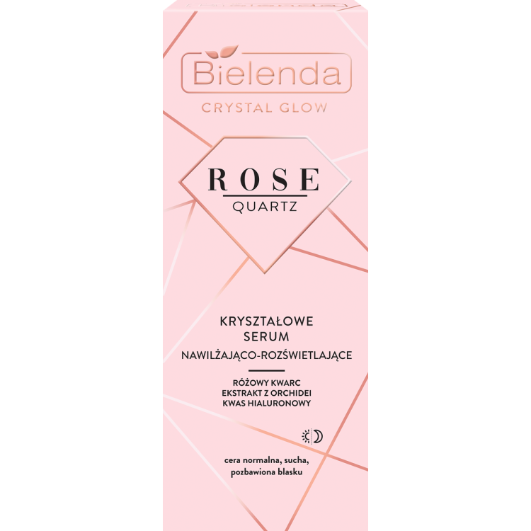 Bielenda  CRYSTAL GLOW ROSE QUARTZ Kryształowe serum nawilżająco-rozświetlające 30ml