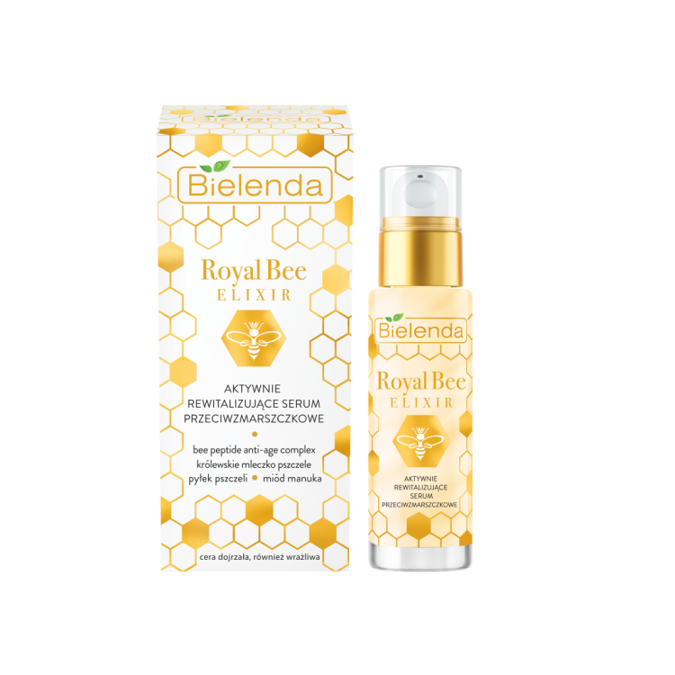 BIELENDA ROYAL BEE ELIXIR Aktywnie rewitalizujące serum przeciwzmarszczkowe 30ml