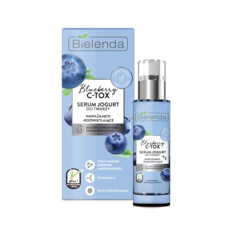 BIELENDA BLUEBERRY C-TOX jogurtowe serum nawilżająco - rozświetlające 30ml