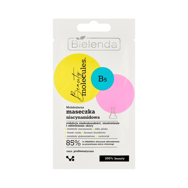 BIELENDA BEAUTY MOLECULES  Molekularna niacynamidowa maseczka 8g