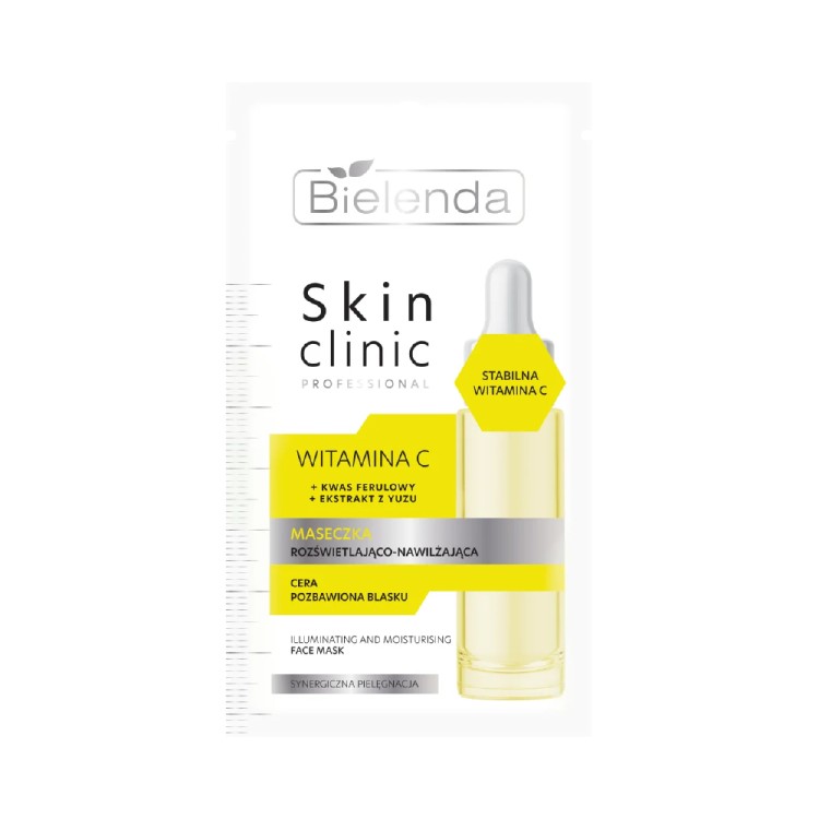 BIELENDA SKIN CLINIC PRPFESSIONAL WITAMINA C MASECZKA ROZŚWIETLAJĄCO-NAWILŻAJĄCA 8g