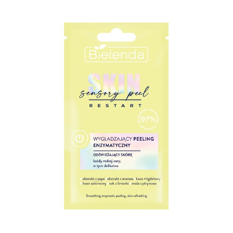 BIELENDA SKIN RESTART SENSORY PEEL - wygładzający peeling enzymatyczny, odświeżający skórę 8g