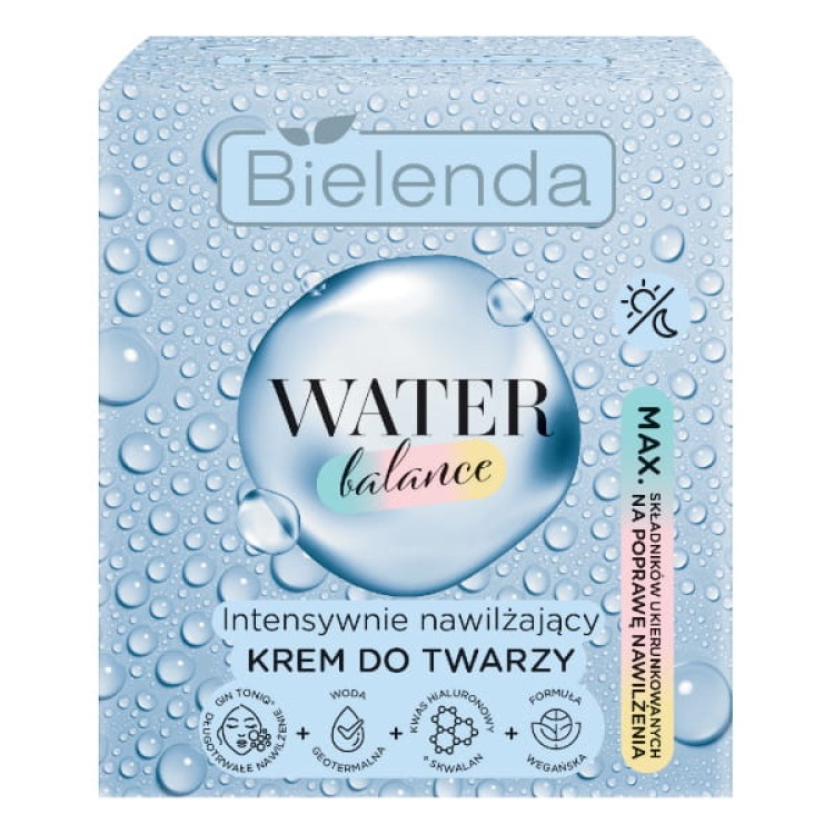 BIELENDA WATER BALANCE INTENSYWNIE NAWILŻAJĄCY KREM DO TWARZY 50ML