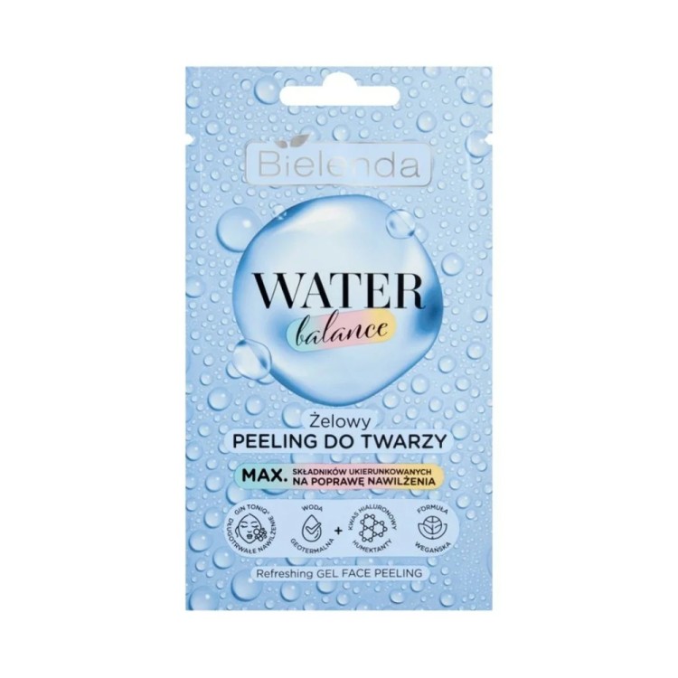 Bielenda Water Balance Żelowy Peeling do twarzy 7g