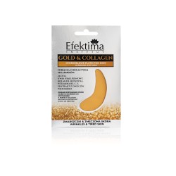 EFEKTIMA GOLD&COLLAGEN HYDROŻELOWE PŁATKI POD OCZY ZMARSZCZKI & ZMĘCZONA SKÓRA 1 para