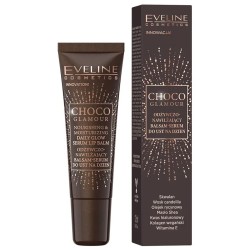 EVELINE CHOCO GLAMOUR ODŻYWCZKO-NAWILŻAJĄCY BLSAM - SERUM DO UST 12ML