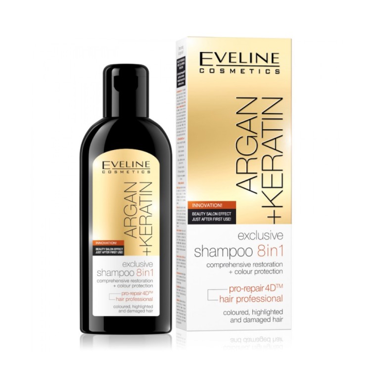 Eveline Argan + Keratyna Exclusive 8w1 Szampon 150ml