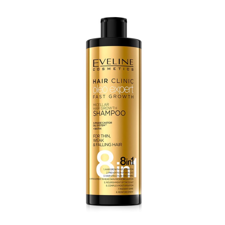 EVELINE Hair Clinic Oleo Expert Szampon do szybkiego wzrostu 400ml