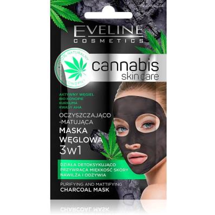 Eveline Cosmetics Cannabis Oczyszczająca Glinkowa Maseczka do Twarzy 7ml