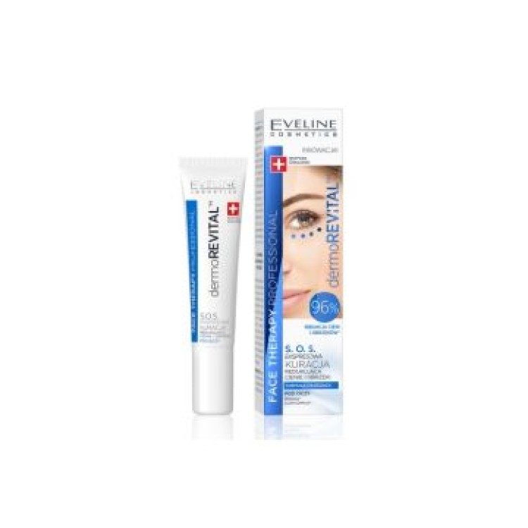 Eveline Cosmetics Face Therapy Professional Dermorevital S.O.S. redukcja cieni i obrzęków pod oczami 15ml